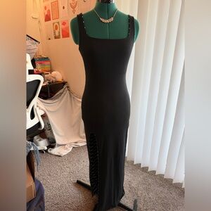 Jessica Simpson Black and White Maxi Dress • Reversible •